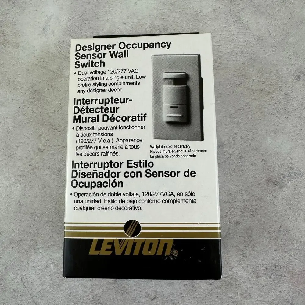 Leviton ODS10-IDI Designer Occupancy Sensor Wall Switch - Ivory NEW